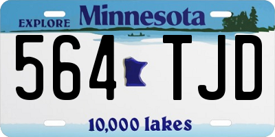 MN license plate 564TJD