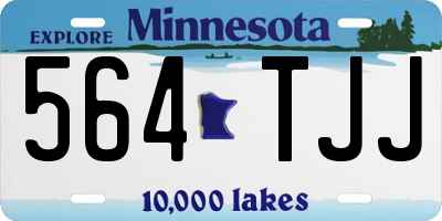 MN license plate 564TJJ