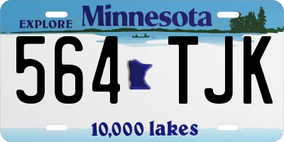 MN license plate 564TJK