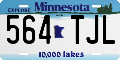 MN license plate 564TJL