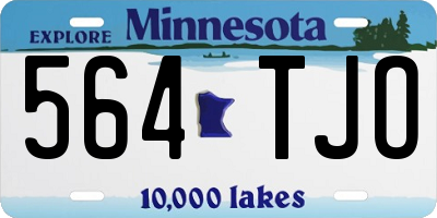 MN license plate 564TJO