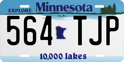 MN license plate 564TJP