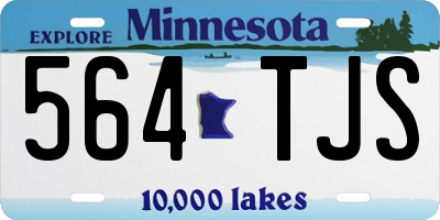 MN license plate 564TJS