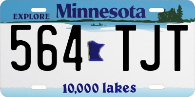 MN license plate 564TJT