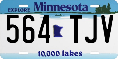 MN license plate 564TJV