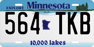 MN license plate 564TKB