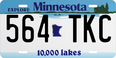 MN license plate 564TKC