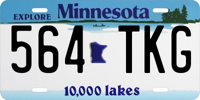 MN license plate 564TKG