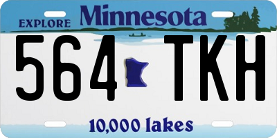MN license plate 564TKH