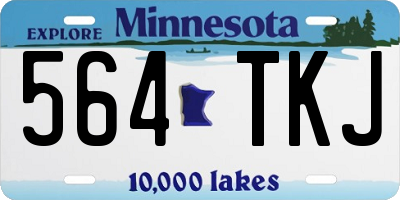 MN license plate 564TKJ