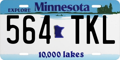 MN license plate 564TKL