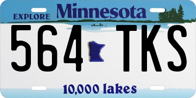 MN license plate 564TKS