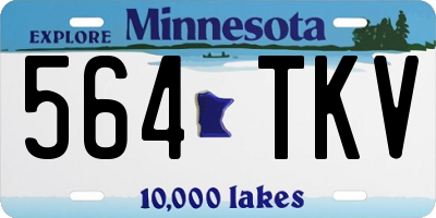 MN license plate 564TKV