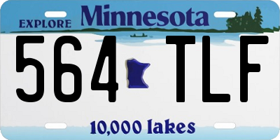 MN license plate 564TLF
