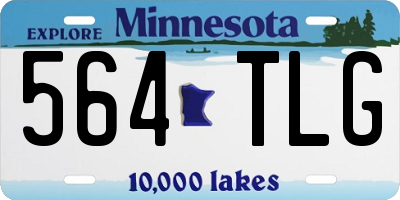 MN license plate 564TLG