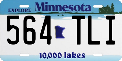 MN license plate 564TLI