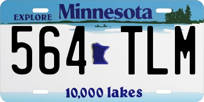 MN license plate 564TLM