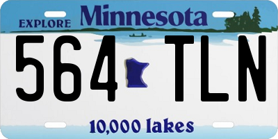 MN license plate 564TLN