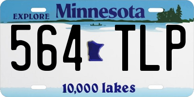MN license plate 564TLP