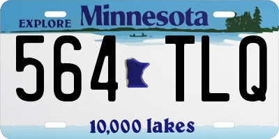 MN license plate 564TLQ