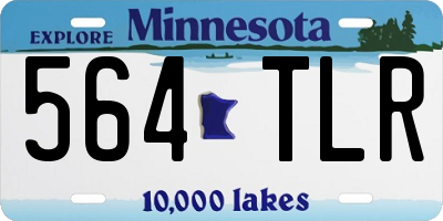 MN license plate 564TLR
