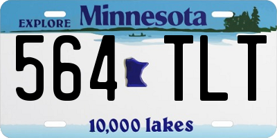 MN license plate 564TLT