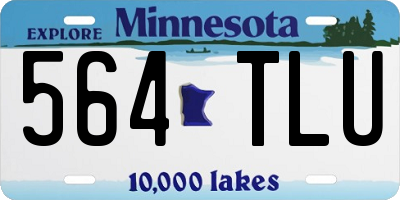 MN license plate 564TLU