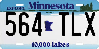 MN license plate 564TLX