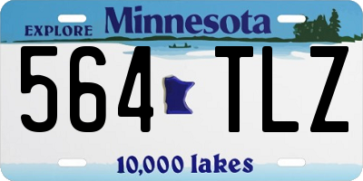 MN license plate 564TLZ