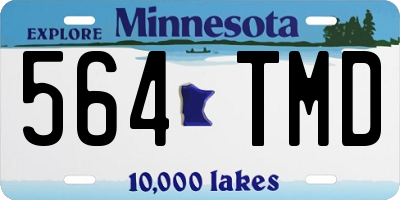 MN license plate 564TMD