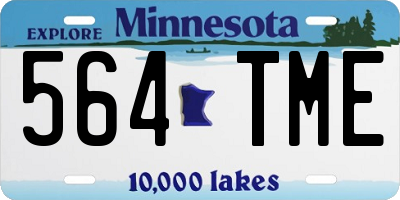 MN license plate 564TME