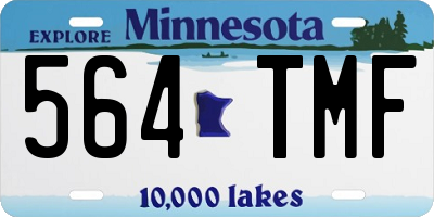 MN license plate 564TMF