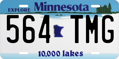 MN license plate 564TMG