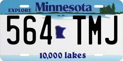MN license plate 564TMJ