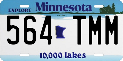 MN license plate 564TMM
