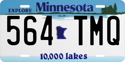 MN license plate 564TMQ