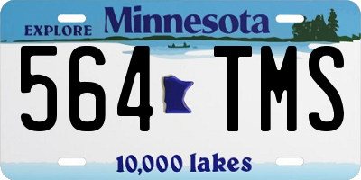 MN license plate 564TMS
