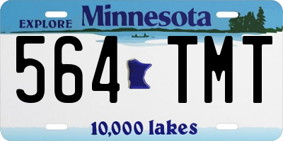 MN license plate 564TMT