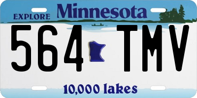 MN license plate 564TMV