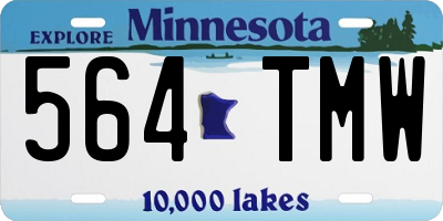 MN license plate 564TMW