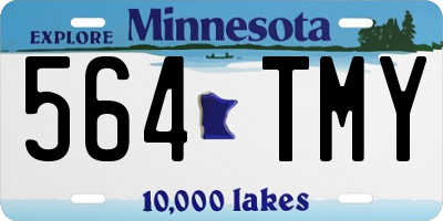 MN license plate 564TMY