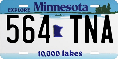 MN license plate 564TNA