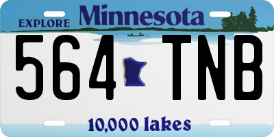 MN license plate 564TNB