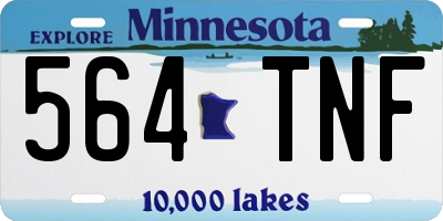 MN license plate 564TNF