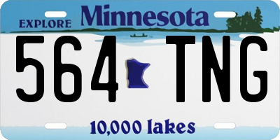 MN license plate 564TNG