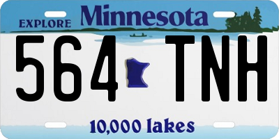 MN license plate 564TNH