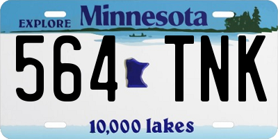 MN license plate 564TNK