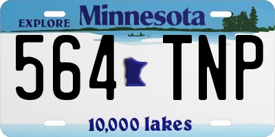 MN license plate 564TNP