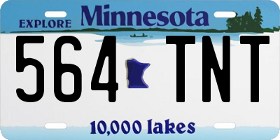 MN license plate 564TNT