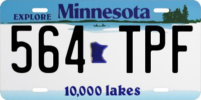 MN license plate 564TPF